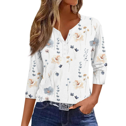 Blusa Salomé - Elegancia Floral para Tu Día a Día